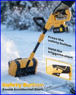 Cordless Snow Shovel Kit with 2 Batteries (4.0Ah) Lightweight Electric Snow
