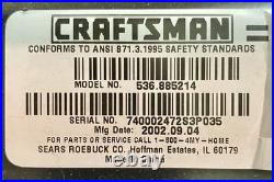 Craftsman 21 5 HP Snow Thrower For Parts