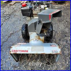Craftsman 5/22 5 HP Electric Start Snow Blower fully serviced, runs great