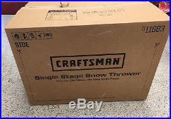 Craftsman Snowblower 21 123cc Single-Stage Gas Snow Removal Shovel Original
