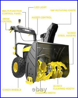 DB2805 24 inch 80V Cordless Two Stage Snow Blower with 6 Ah Battery and Charger