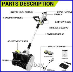 DEKOPRO 14Inch Cordless Snow Shovel Electric Snow Blower 40V 4.0Ah/B-grade