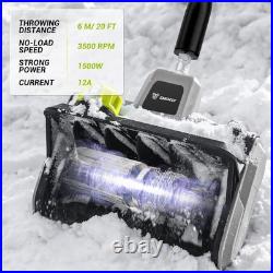 DEKOPRO 14-Inch Corded Electric Snow Blower, 1500w High-Power Snow Blower