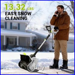 DEKOPRO 14-Inch Corded Electric Snow Blower, 1500w High-Power Snow Blower