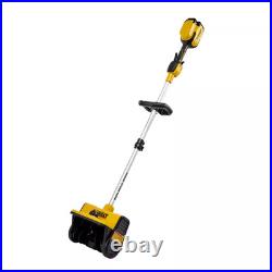 DEWALT 10 In. 20-Volt MAX Battery Powered Snow Shovel Snow Thrower with Adjustab