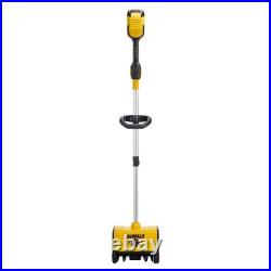 DEWALT 10 In. 20-Volt MAX Battery Powered Snow Shovel Snow Thrower with Adjustab