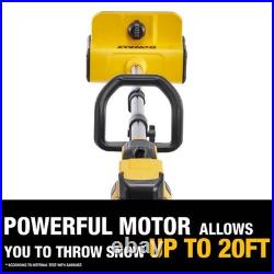 DEWALT 10 In. 20-Volt MAX Battery Powered Snow Shovel Snow Thrower with Adjustab