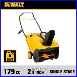 DEWALT 21 in. 179 cc Single-Stage Gas Snow Blower