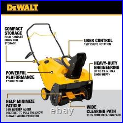 DEWALT 21 in. 179 cc Single-Stage Gas Snow Blower