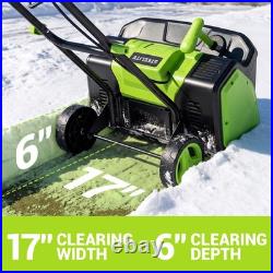 Deli Steelite 17in 12-Amp 120V Electric Corded Snow Shovel/Blower on Wheels