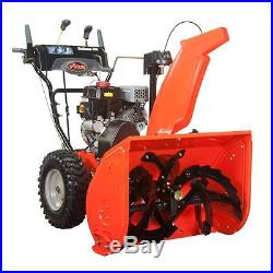Deluxe 28 in. Two-Stage Electric Start Gas Snow Blower with Auto Turn Steering