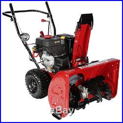Deluxe AMICO 30 inch 302cc Two-Stage Electric Start Gas Snow Blower Snow Thrower