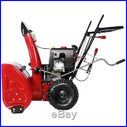 Deluxe AMICO 30 inch 302cc Two-Stage Electric Start Gas Snow Blower Snow Thrower