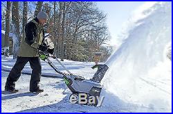 EGO 21 Cordless Electric Snow Blower Lithium Ion Battery Powered Single Stage EGO 21 Cordless Electric Snow Blower Lithium Ion Battery Powered Single Stage