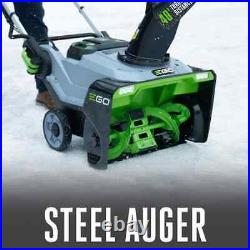 EGO SNT2112 Snow Blower with Steel Augers (2) 5.0Ah Battery & Charger Included