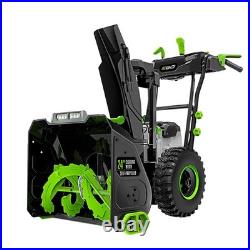 EGO SNT2405 24in 2-Stage Cordless Snow Blower Kit 2x 7.5Ah Batteries