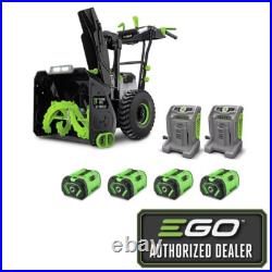 EGO SNT2406-4 2-Stage Self Propelled Snow Blower with (4) 10Ah Batteries & Charger EGO SNT2406-4 2-Stage Self Propelled Snow Blower with (4) 10Ah Batteries & Charger