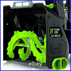 EGO SNT2406-4 2-Stage Self Propelled Snow Blower with (4) 10Ah Batteries & Charger EGO SNT2406-4 2-Stage Self Propelled Snow Blower with (4) 10Ah Batteries & Charger