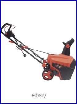 ELECTRIC SNOW BLOWER 20INCH W180° Rotating Chute 15-AMP Walk-Behind Snow Throw ELECTRIC SNOW BLOWER 20INCH W180° Rotating Chute 15-AMP Walk-Behind Snow Throw
