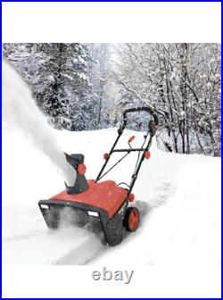 ELECTRIC SNOW BLOWER 20INCH W180° Rotating Chute 15-AMP Walk-Behind Snow Throw ELECTRIC SNOW BLOWER 20INCH W180° Rotating Chute 15-AMP Walk-Behind Snow Throw