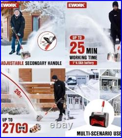 EWORK Electric Snow Shovel Cordless, 20V 11 Lightweight