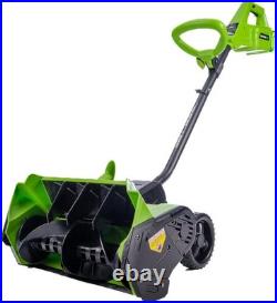 Earthwise SN74016 40V Cordless Electric Snow Shovel 16 With Battery And Charger