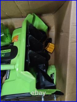 Earthwise SN74016 40V Cordless Electric Snow Shovel 16 With Battery And Charger