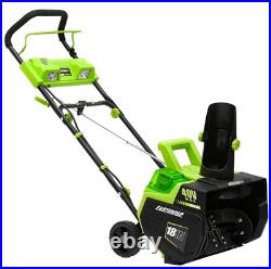 Earthwise SN74018 Cordless Electric 40-Volt 4Ah Brushless Motor, 18-Inch Snow Earthwise SN74018 Cordless Electric 40-Volt 4Ah Brushless Motor, 18-Inch Snow