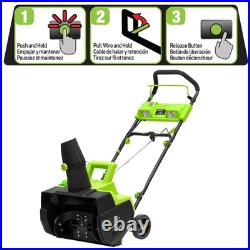 Earthwise SN74018 Cordless Electric 40-Volt 4Ah Brushless Motor, 18-Inch Snow Earthwise SN74018 Cordless Electric 40-Volt 4Ah Brushless Motor, 18-Inch Snow
