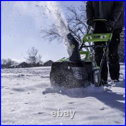 Earthwise SN74018 Cordless Electric 40-Volt 4Ah Brushless Motor, 18-Inch Snow Earthwise SN74018 Cordless Electric 40-Volt 4Ah Brushless Motor, 18-Inch Snow