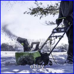 Earthwise SN74018 Cordless Electric 40-Volt 4Ah Brushless Motor, 18-Inch Snow Earthwise SN74018 Cordless Electric 40-Volt 4Ah Brushless Motor, 18-Inch Snow