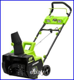 Earthwise SN74018 Cordless Electric 40-Volt 4Ah Brushless Motor, 18-Inch Snow Earthwise SN74018 Cordless Electric 40-Volt 4Ah Brushless Motor, 18-Inch Snow