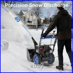 Efurden 24In Gas Snow Blower, 2 Stage, Electric Start, Self Propelled, 16Depth