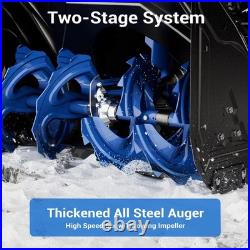 Efurden 24-Inch Gas Snow Blower, 2 Stage, Electric Start, 16 Cleaning Depth New