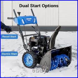Efurden Snow Blower Gas Powered, 24 Inch 2-Stage Self-Propelled 212cc Engine