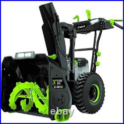 Ego Power+ Snow Blower 24In Self-Propelled 2 Stage With Two 10 Ah Batteries