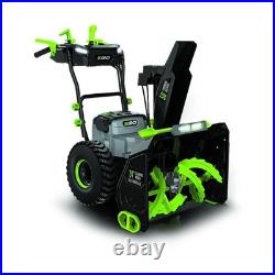 Ego Power+ Snow Blower 24In Self-Propelled 2 Stage With Two 10 Ah Batteries