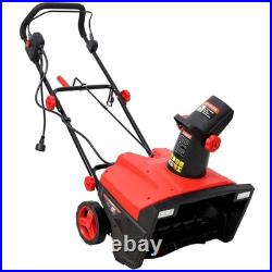 Electric Corded Snow Blower 20-Inch Width 3100 RPM Electric Snow Shovel Thrower