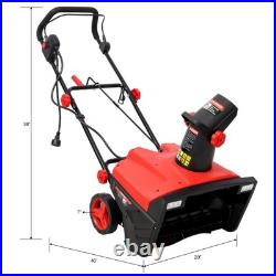 Electric Corded Snow Blower 20-Inch Width 3100 RPM Electric Snow Shovel Thrower