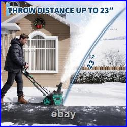Electric Corded Snow Shovel Brushless Motor 20 Width, 10 Depth with LED Light