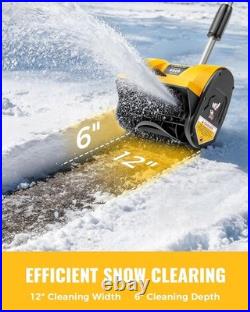 Electric Cordless Snow Shovel Compatible with Dewalt 20V Battery, 12X6 Clearin Electric Cordless Snow Shovel Compatible with Dewalt 20V Battery, 12X6 Clearin