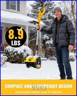 Electric Cordless Snow Shovel Compatible with Dewalt 20V Battery, 12X6 Clearin Electric Cordless Snow Shovel Compatible with Dewalt 20V Battery, 12X6 Clearin