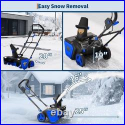 Electric Snow Blower 20 Inch Cordless with 2X 20V Batteries NEW