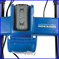 Electric Snow Blower Cordless Thrower Power Shovel 18 in 40V Battery and Charger