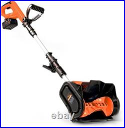 Electric Snow Shovel 20V 4Ah, Lightweight Snow Thrower, 10 Clearing, 25ft Throw