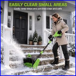 Electric Snow Shovel 40V Dual Safety Switch 13 Inch 2 Battery Charger Set Electric Snow Shovel 40V Dual Safety Switch 13 Inch 2 Battery Charger Set