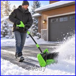 Electric Snow Shovel 40V Dual Safety Switch 13 Inch 2 Battery Charger Set Electric Snow Shovel 40V Dual Safety Switch 13 Inch 2 Battery Charger Set