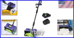 Electric Snow Shovel Battery Powered 12 Inch Cordless Snow Blower for Driveways