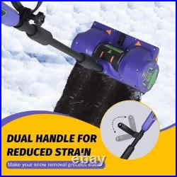 Electric Snow Shovel Battery Powered 12 Inch Cordless Snow Blower for Driveways