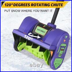 Electric Snow Shovel Battery Powered 12 Inch Cordless Snow Blower for Driveways